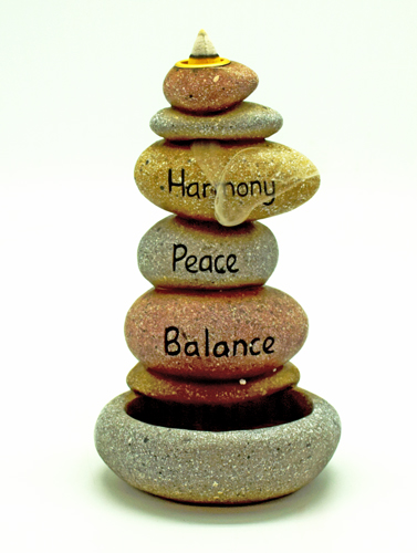 Inspirational Stones Back Flow Incense Burner